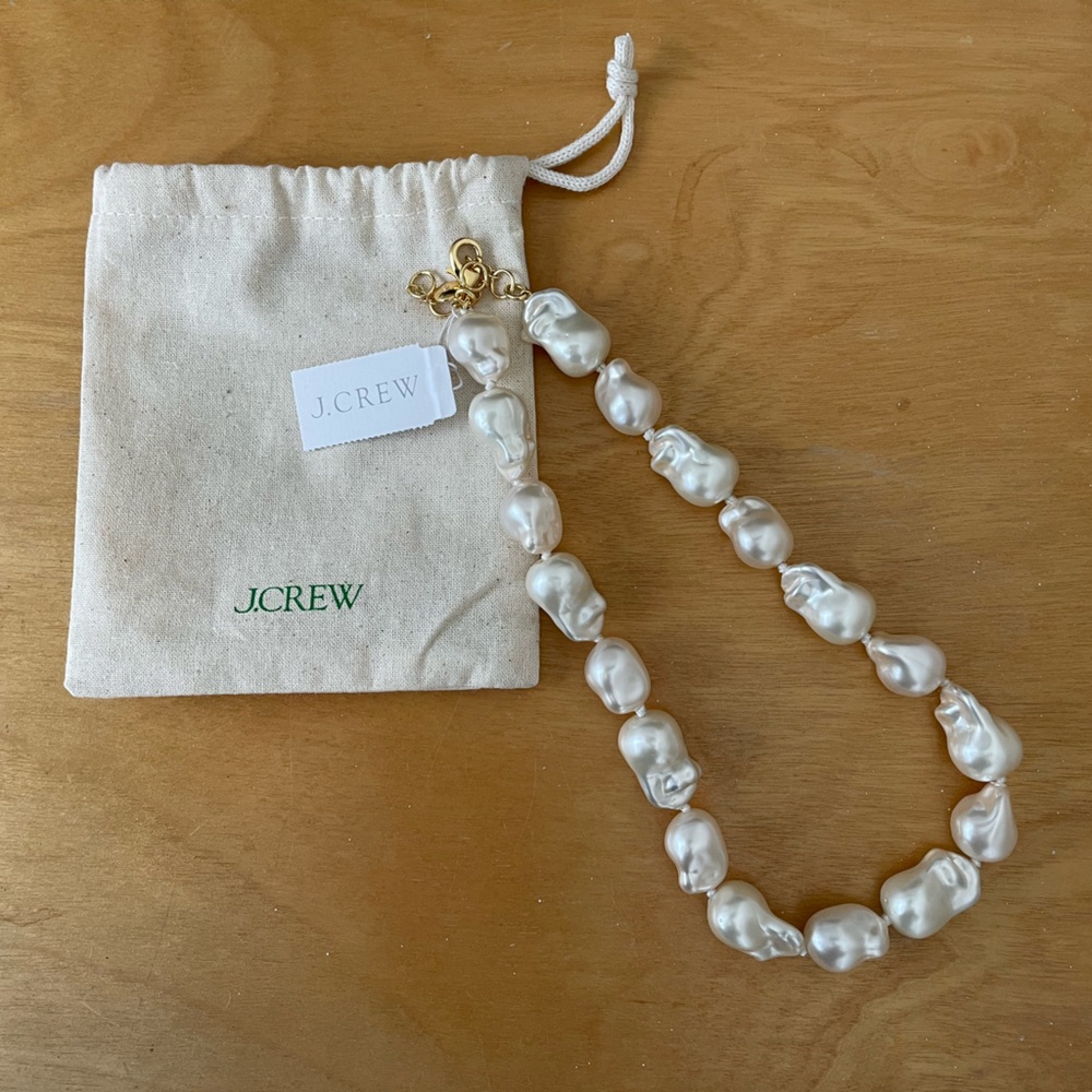 J. Crew Baroque Pearl Necklace